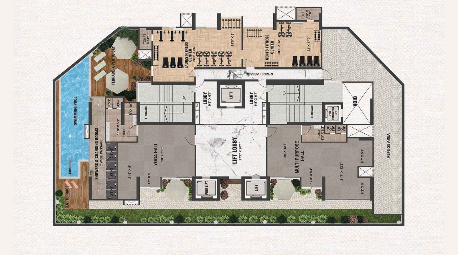 Azara-Residence-Podium-Level